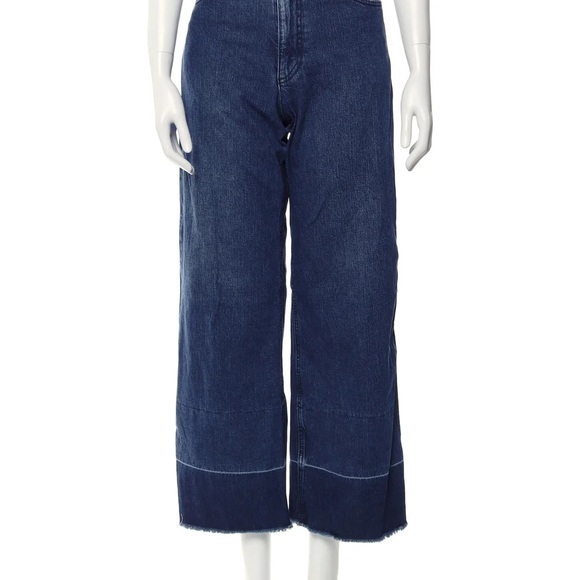 Rachel Comey Legion Hem Jeans Sz 2 Dark Wash Wide Leg - Picture 3 of 4